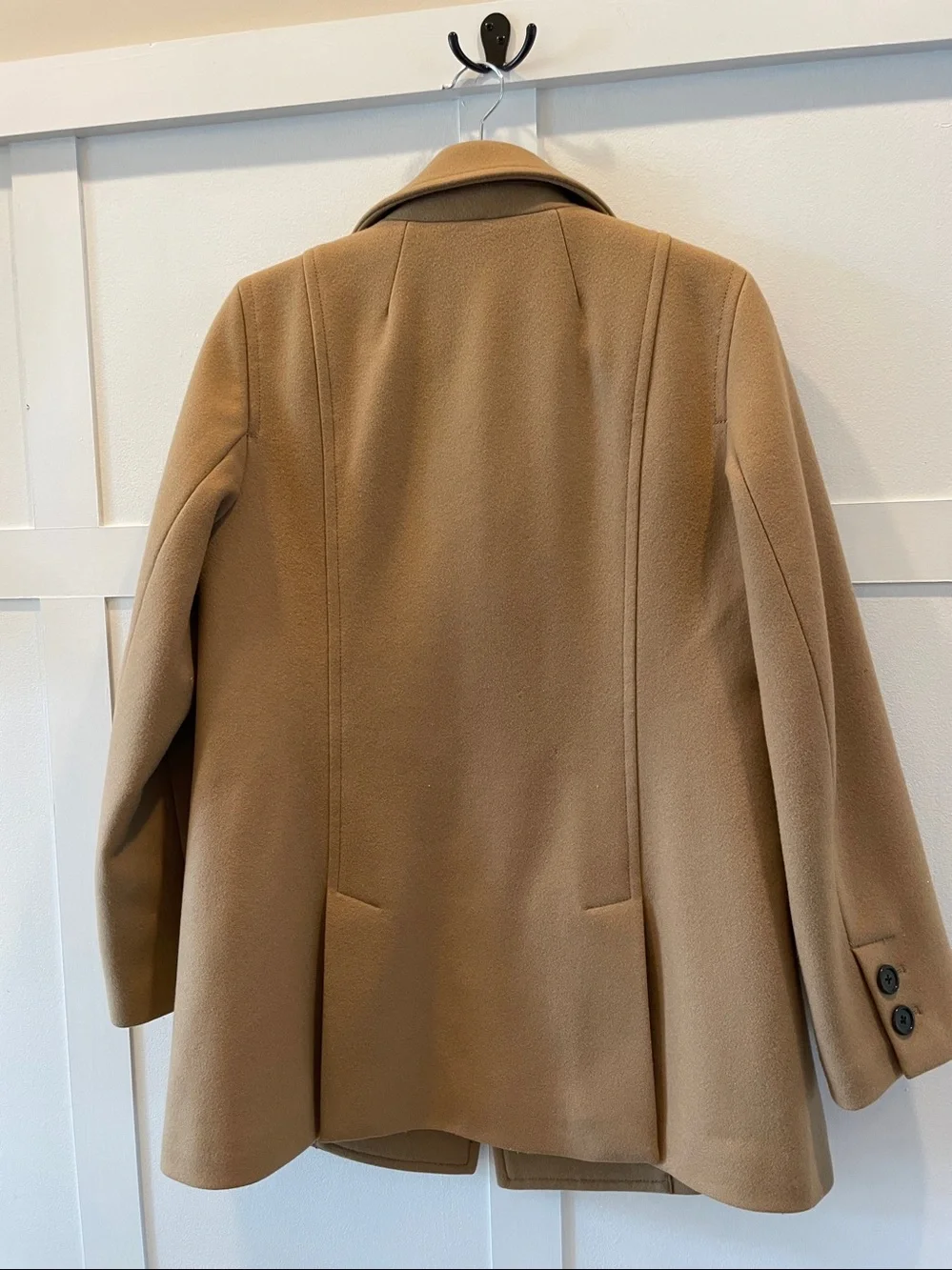 J. Crew womens Double-Breasted Camel Peacoat thinsulate